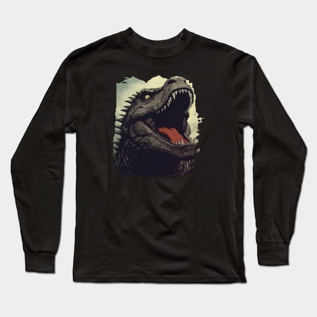 King of Monsters Long Sleeve T-Shirt by Pixy Official